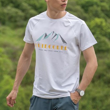 【WOAWOA】UPF50+涼感循環極風衣 山岳線條款 男版 (登山衣 排汗衣 涼感衣 衣服 冰峰衣 防曬 登峰衣)