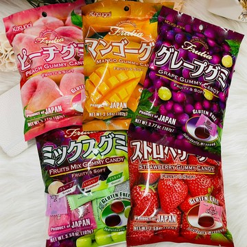 日本 Kasugai 春日井 水果軟糖 水果QQ軟糖 芒果/水蜜桃/葡萄/白葡萄/荔枝/草莓/柚子/奇異果/熱帶水果/綜合水果 多款可選｜全店$299 全家取貨免運｜領券9折｜APP下單最高再賺22%點數⚡