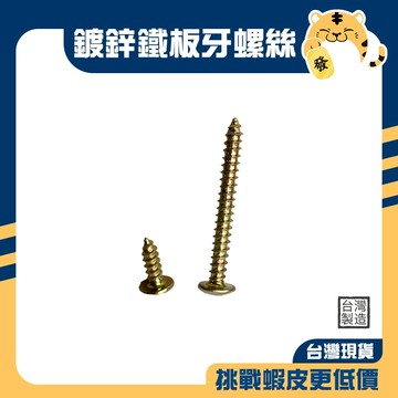 🚚蝦店隔日速達🔥鍍鋅鐵板牙螺絲 簡易螺絲 鐵板牙螺絲 鐵皮螺絲 鐵盒螺絲 水電螺絲 大扁頭 尺寸齊全 台灣製造