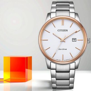 CITIZEN 星辰 光動能經典手錶 男錶 1212購物節 送禮推薦-白/40mm BM6979-91A