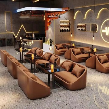 免運/公司貨 桌椅組 洽談桌椅 定制奶茶店卡座桌椅組合咖啡廳清吧酒吧沙發餐桌商用洽談接待桌椅 可開發票 全館五折 工廠現貨直銷 新品特價 z11082