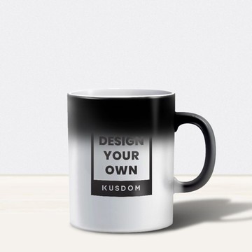 【客製化禮物】變色陶瓷杯, 350ml│情人節/父親節/生日禮物/婚禮