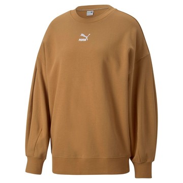 Puma 流行系列 Classics 寬鬆圓領衫 女性 南瓜橘-53568274