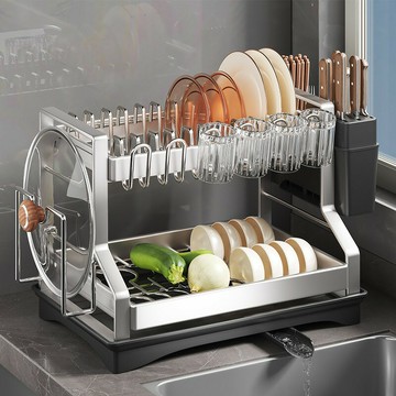 304不鏽鋼廚房置物架碗碟碗盤瀝水架多功能放碗架碗筷收納盒碗架