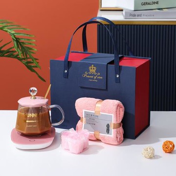 暖暖杯禮盒套裝55度恒溫加熱杯自動保溫底座杯子熱牛奶家用