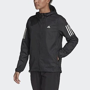 Adidas Otr Windbreaker H59271 女 連帽外套 風衣 高領 運動 跑步 反光 亞洲版 黑