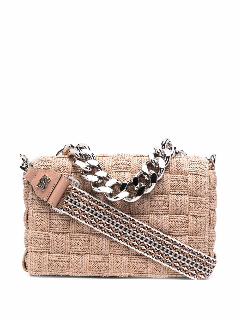 Casadei - woven shoulder bag - women - Leather - One Size - Neutrals