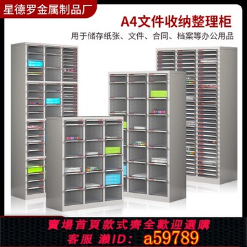 【全網低價 可打統編】a4文件柜抽屜式辦公資料合同檔案柜財務憑證票據柜多層收納效率柜