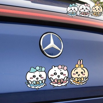 【新品現出】吉伊卡哇 烏薩奇防水車貼 電瓶車貼紙 摩托車貼紙 卡通車身貼 劃痕遮擋貼紙 chiikawa 個性貼畫 油箱