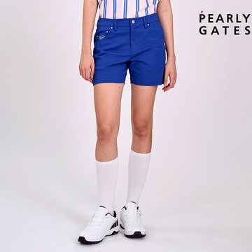 【ṔEARLY GATES】女款藍色彈力材質修身設計腿部曲線展現短褲 JLV82302