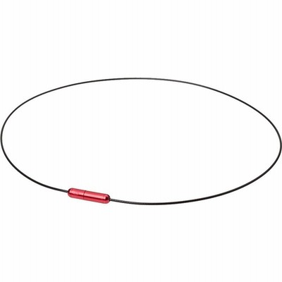 ファイテン phiten RAKUWAネック ワイヤー AIR ブラック/レッド 40cm TG730051