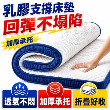 【台灣出貨💥整張乳膠填充】高品質 記憶乳膠床墊 乳膠床墊 家用床墊 高彈性高密度記憶海綿 加厚軟墊 雙人床墊 單人床墊