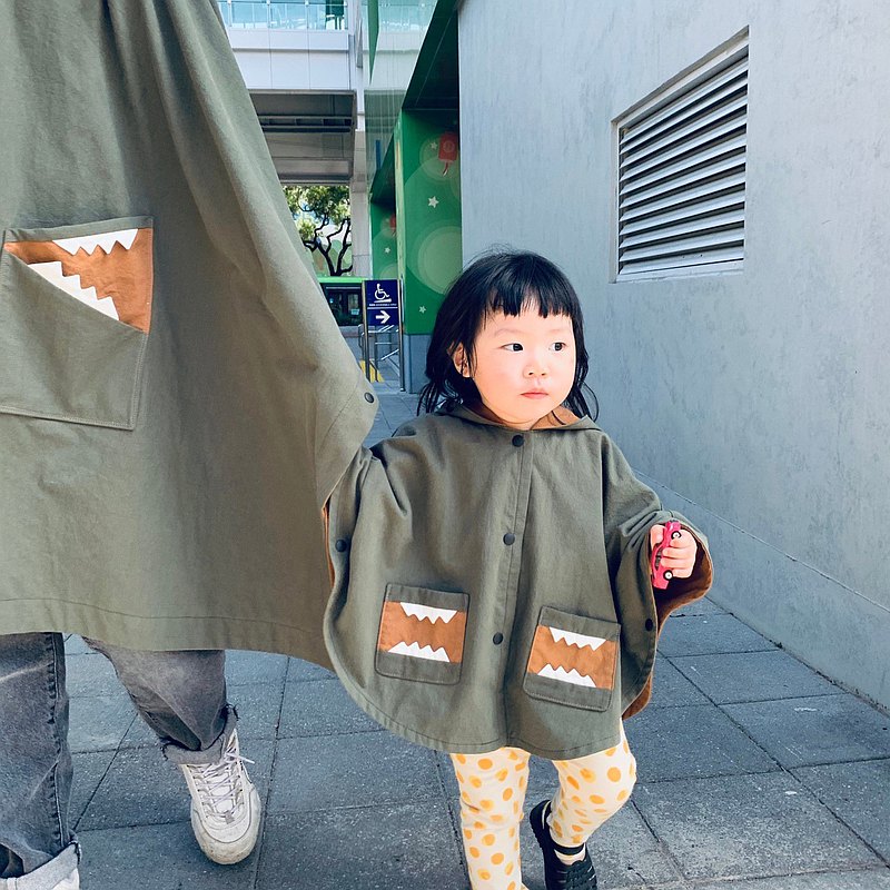 島森家 / 恐龍斗篷 / 親子裝小孩款