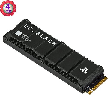 WD_BLACK SN850P 4TB M.2 NVMe PCIe SSD OFFICIALLY LICENSED FOR PS5 公司貨 WDBBYV0040BNC｜APP賺6%點數回饋