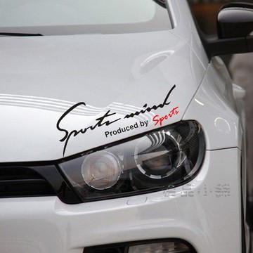 【逸品汽車百貨】SPORTS 運動版 反光 防水貼紙 NEW WISH ALTIS VIOS 燈眉貼