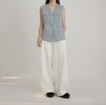 夏季必備 自在涼感防曬直筒褲