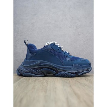 2025年秋冬季歐貨青年圓頭淺口系帶氣墊底平跟休閑時尚純色老爹鞋