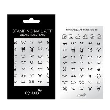 Konad 方型圖案版-sq036