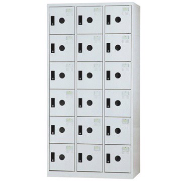 【時尚屋】DF多用途3x6尺鋼製18格置物櫃DF-E5018F