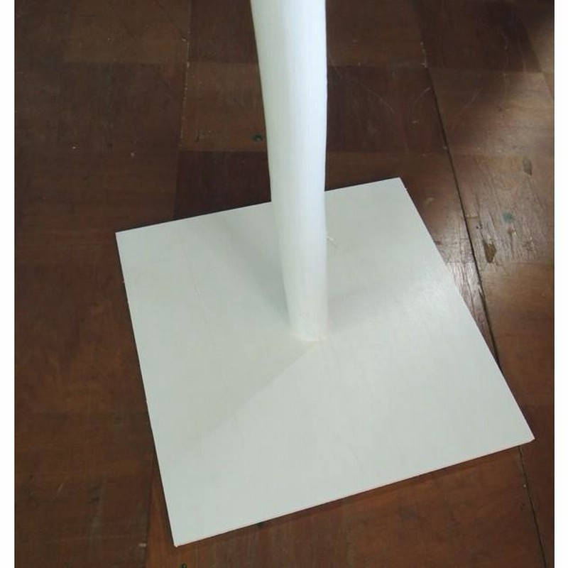 大型サイズ 自然な形 白い木 高さ200cm 木板付き (造花 人工観葉