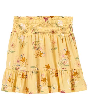 Kid Floral Drop Waist Skirt
