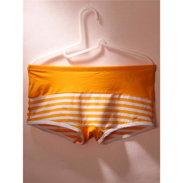 3條 清爽夏季細邊無痕男士內褲純棉拼色平角褲條紋低腰性感底褲頭