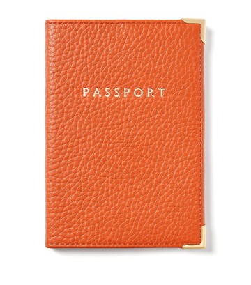 Aspinal Of London Leather Passport Cover