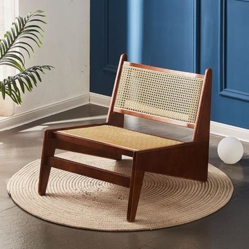 日式躺椅北歐民宿休閑椅藤編椅子陽臺沙發椅懶人椅子客廳單人沙發