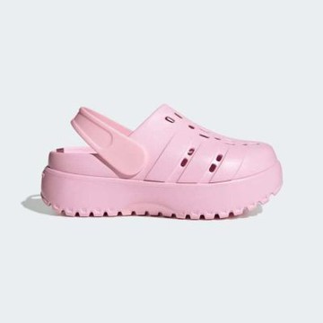 Adidas Adilette Clog Platform [JR2626] 女 涼拖鞋 休閒 厚底 防水 粉紅