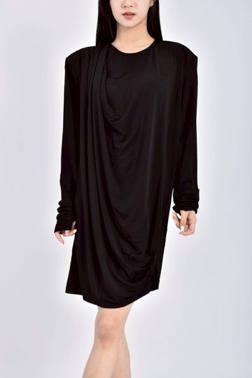 (L) allsaints圓領黑色洋裝