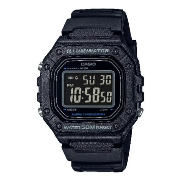 CASIO 卡西歐 W-218H-1BV 實用功能搶眼顯示時尚風格腕錶 黑 43.2mm｜樂天全館特惠中★指定刷卡回饋10%