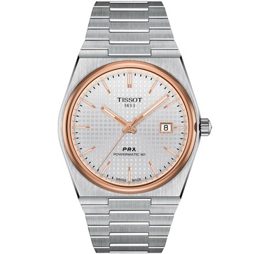 TISSOT 官方授權 PRX POWERMATIC 80 經典旗艦機械錶/T1374072103100/40mm
