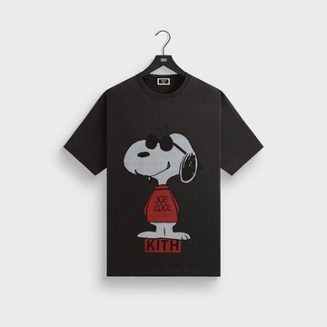AirRoom 正品 2025SS Kith for Peanuts Joe Cool 史奴比 聯名 戴墨鏡 水洗 短T