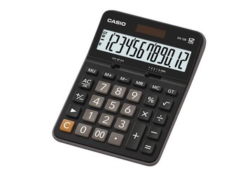CASIO 商用標準型 計算機 /台 DX-12B-BK【APP滿額下單10%點數(單一帳號最高5000點)】1/31止