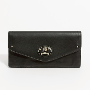 Hello Kitty - Arnold Palmer - 壓扣長夾 Morbidezza系列 - 黑色
