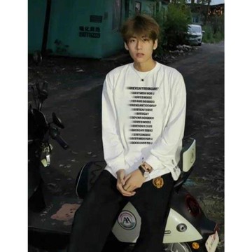 男款白色長袖T恤男重磅內搭oversize打底衫美式高街vibe秋季上衣