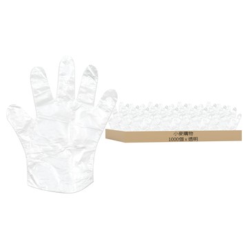 小麥購物 一次性透明手套 Y412 透明 31g  10包  100個