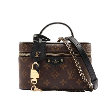 LOUIS VUITTON LV 路易威登 Vanity PM 兩用包 棕色 原花帆布 M47128 【二手名牌BRAND OFF】