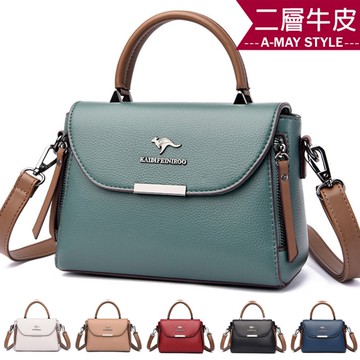 女包 肩背包 側肩包 高級簡約風真皮手提方包(6色)