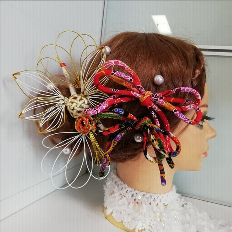 水引の鶴 和リボンの可愛らしい髪飾り 成人式 結婚式 着物 和装髪飾り フォトウェディングに 通販 Lineポイント最大0 5 Get Lineショッピング