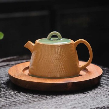 陶瓷茶壺青瓷中式手工跳刀功夫茶具泡茶壺跳刀壺品茗杯個人杯主杯