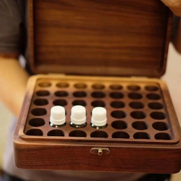 限時下殺 免運/可開票 高端 高顏值 北美黑胡桃木精油收納盒芳療師收納盒可訂制各種尺寸