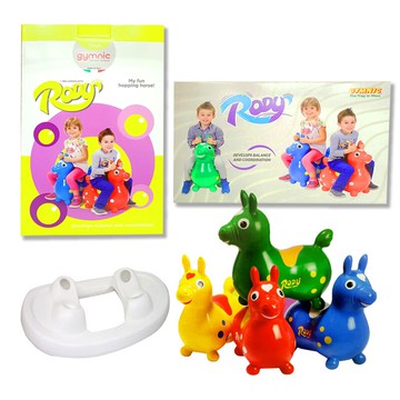 義大利 RODY 超彈力跳跳馬 綠色+搖板07040455(Baby感覺統合)★衛立兒生活館★