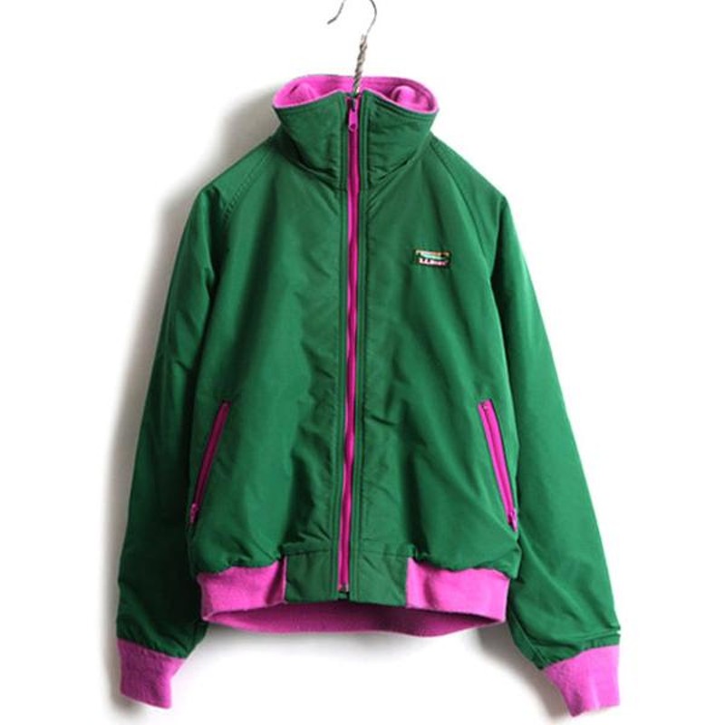 80's USA製 ビンテージ □ LLBEAN フリース ライナー付き ナイロン ...