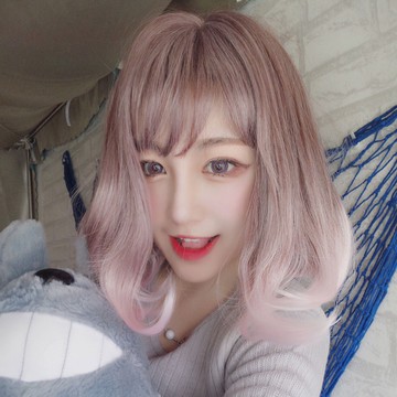 漸層挑染紫混粉 擬真韓系假髮 短髮【MB430】☆雙兒網☆