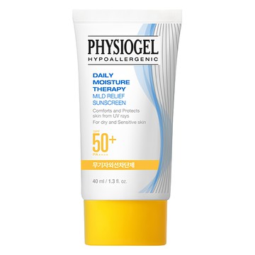 PHYSIOGEL 潔美淨 低敏全物理保濕防曬霜SPF50+ PA++++ 40ml 溫和防曬 敏感肌適用 全家大小皆可安心使用  1條