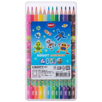 LIBERTY 利百代 機器人 色鉛筆（PP盒）12支 /盒 CC-874-12PP【APP滿額下單10%點數(單一帳號最高5000點)】1/31止