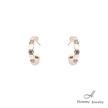 Blumen 奧地利 小c鑽鋯 耳環