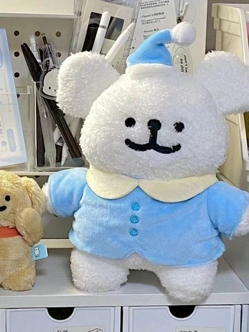線條小狗睡衣版玩偶