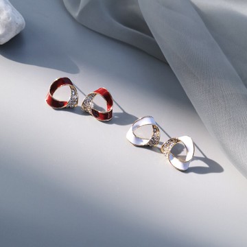 1.6號零點  年貨節新品  時尚通勤精致耳釘1入